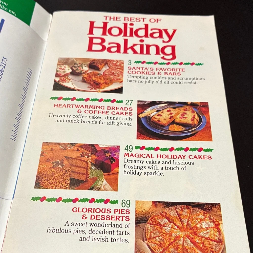 Vintage Holiday Baking Recipe cookBook Set